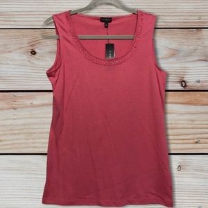 Talbots Pink Cotton Blend Tank Top